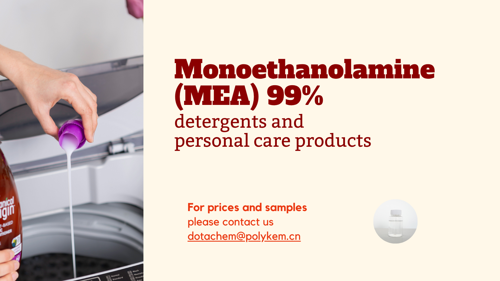 Monoethanolamine (MEA) 99%: Yuyucu və fərdi qulluq məhsullarının əsas tərkib hissəsi